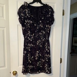 GAP Black Floral Mini Dress